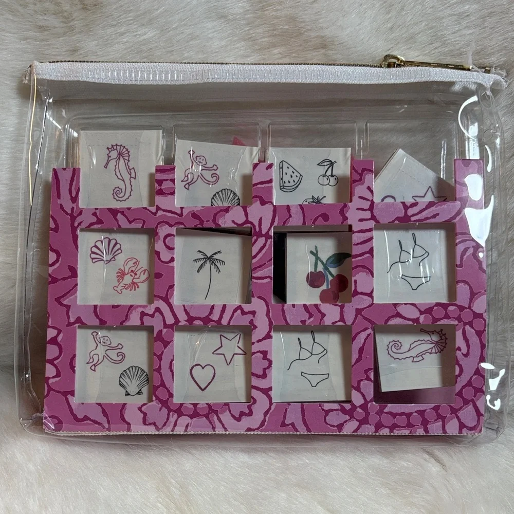 Roller Rabbit Inked Tattoo Party Kit - Pink and White